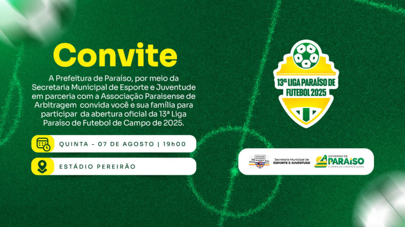 Vem aí a 13ª Liga de Futebol, com mais de 750 atletas e uma premiação de R$ 45 mil em Paraíso do Tocantins